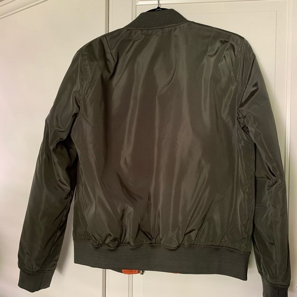 Ci Sono Olive Green Bomber Jacket Sz M - Picture 2 of 3